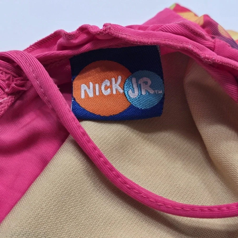 Nick Jr Dora the Explorer Y2K One Piece‎ Swimsuit Infant Girls 18M Pink Tropical